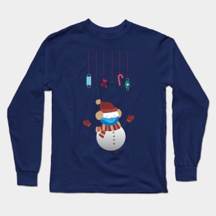 Christmas with snowman Long Sleeve T-Shirt